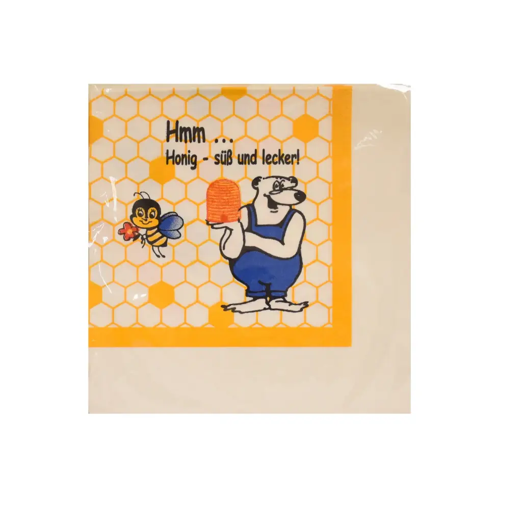 Servietten Biene u. Bär (50 Stück)
