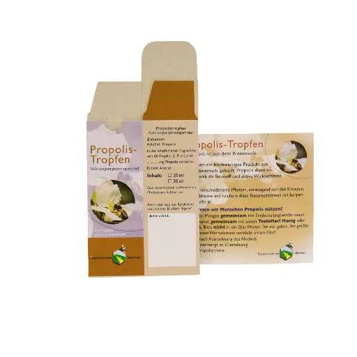 Propoliskarton inkl. Etikett 