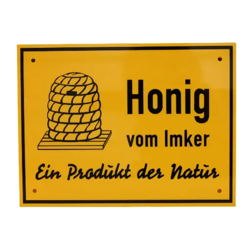 Tafel Honig vom Imker 20x15